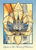 New Orleans Christmas French Quarter Cards